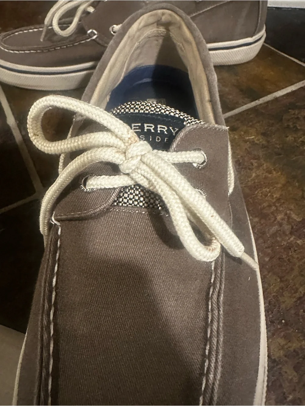 Men's Brown Sperry Boat Shoes - worn once size 11 1/2 M